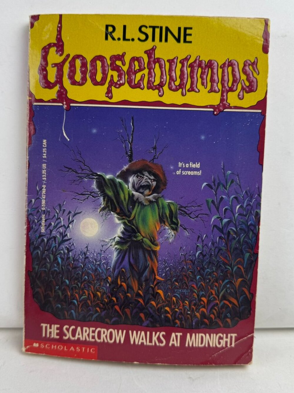 Goosebumps The Scarecrow Walks at Midnight R.L. Stine Scholastic #20 Paperback